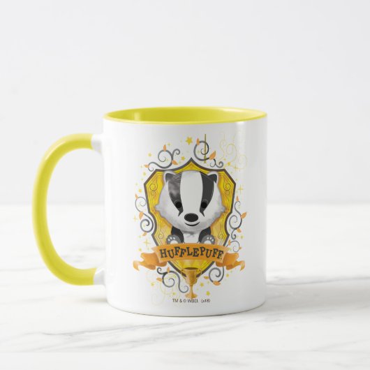 Harry Potter | Charming HUFFLEPUFF™ Wappen Tasse (Links)