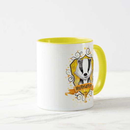 Harry Potter | Charming HUFFLEPUFF™ Wappen Tasse (VorderseiteRechts)