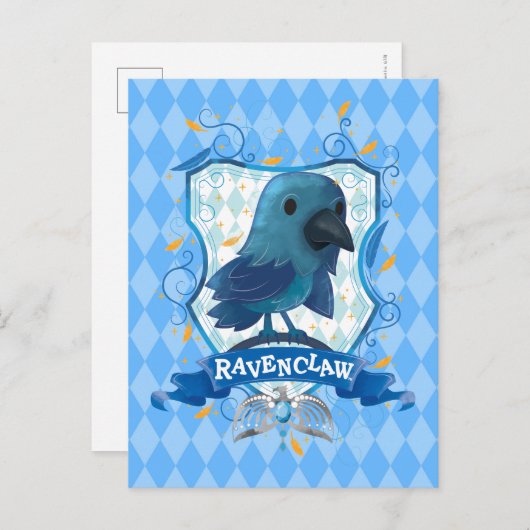 Harry Potter | Charming RAVENCLAW™ Wappen Postkarte (Vorne/Hinten)