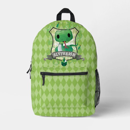 Harry Potter | Charming SLYTHERIN™ Wappen Bedruckter Rucksack (Vorderseite)