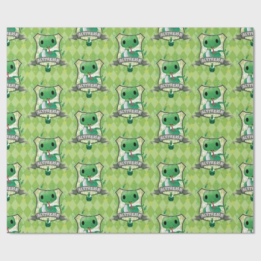 Harry Potter | Charming SLYTHERIN™ Wappen Geschenkpapier (Flach)
