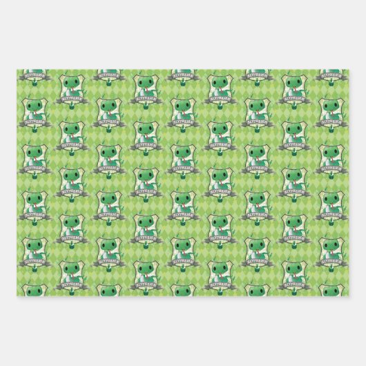 Harry Potter | Charming SLYTHERIN™ Wappen Geschenkpapier Set (Vorderseite 3)