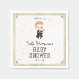 Harry Potter Chibi Draco Malfoy Wizard Baby Shower Serviette