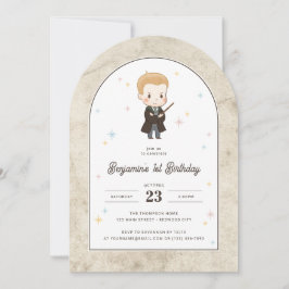 Harry Potter | Chibi Draco Malfoy Wizard Birthday  Einladung