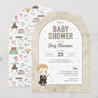 Harry Potter Chibi Draco Malfoy Wizard Kinderdusch Einladung