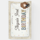 Harry Potter Chibi Hermine Zauberer Geburtstag Banner (Vertikal)