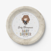 Harry Potter Chibi Hermione Wizard Baby Shower Pappteller (Vorderseite)