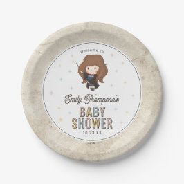 Harry Potter Chibi Hermione Wizard Baby Shower Pappteller
