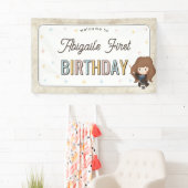 Harry Potter Chibi Hermione Wizard Birthday Banner (Insitu)