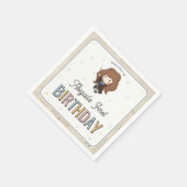 Harry Potter Chibi Hermione Wizard Birthday Serviette (Ecke)