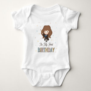 Harry Potter Chibi Hermione Zauberer Geburtstag Baby Strampler