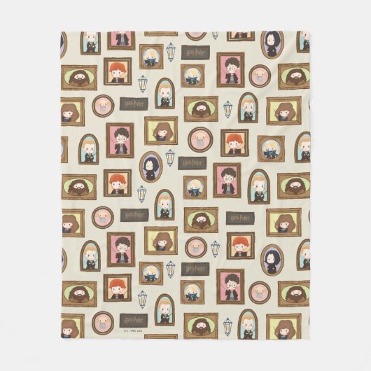 HARRY POTTER™ Chibi Picture Frame Muster Fleecedecke (Vorderseite)