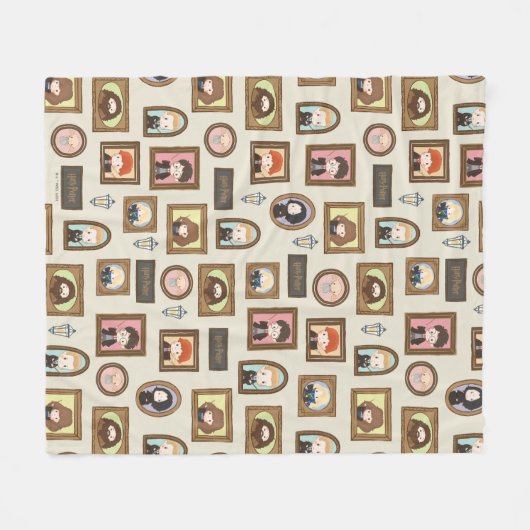 HARRY POTTER™ Chibi Picture Frame Muster Fleecedecke (Vorderseite (Horizontal))