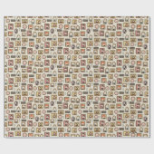 HARRY POTTER™ Chibi Picture Frame Muster Geschenkpapier (Flach)