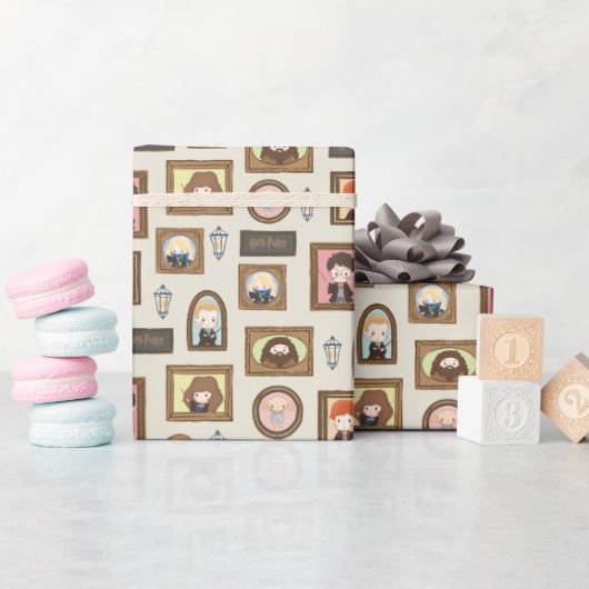 HARRY POTTER™ Chibi Picture Frame Muster Geschenkpapier (Babyparty)