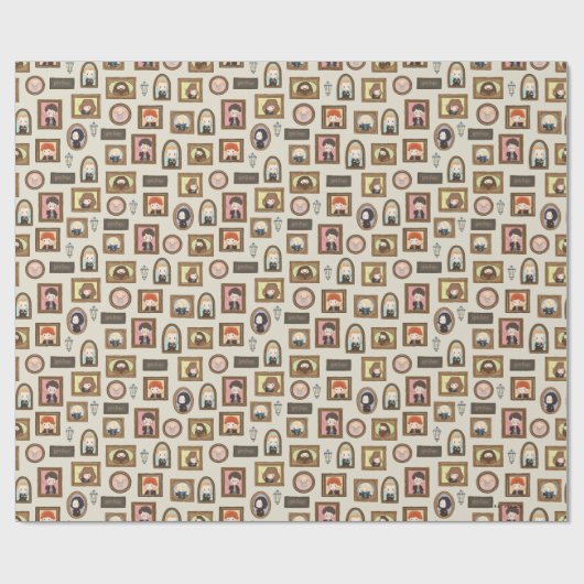 HARRY POTTER™ Chibi Picture Frame Muster Geschenkpapier (Flach)