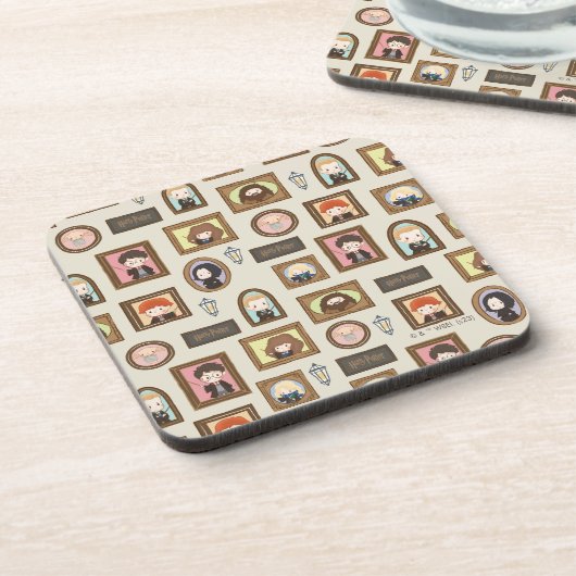 HARRY POTTER™ Chibi Picture Frame Muster Getränkeuntersetzer (Linke Seite)