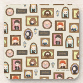 HARRY POTTER™ Chibi Picture Frame Muster Getränkeuntersetzer (Vorderseite)