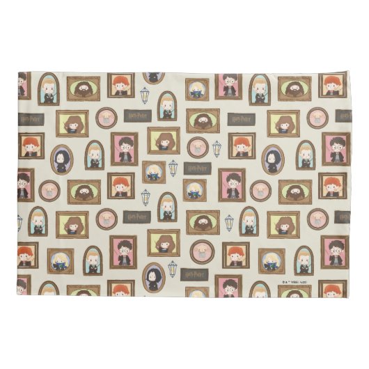 HARRY POTTER™ Chibi Picture Frame Muster Kissenbezug (Rückseite)