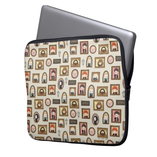 HARRY POTTER™ Chibi Picture Frame Muster Laptopschutzhülle (Vorderseite Links)