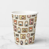 HARRY POTTER™ Chibi Picture Frame Muster Pappbecher (Rückseite)