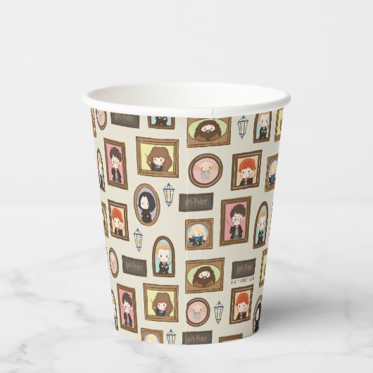 HARRY POTTER™ Chibi Picture Frame Muster Pappbecher (Rechts)