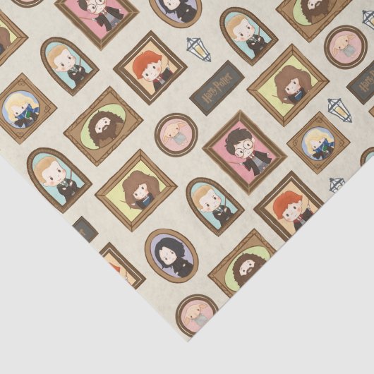 HARRY POTTER™ Chibi Picture Frame Muster Seidenpapier (Ausschnitt)