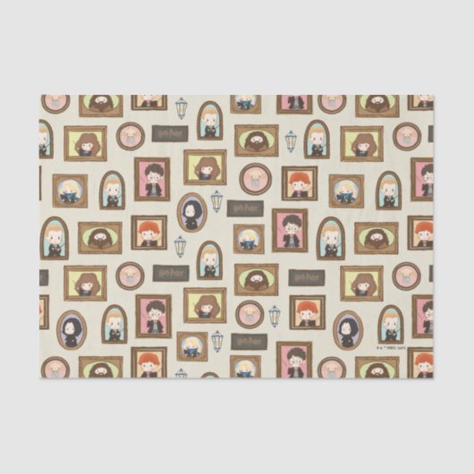 HARRY POTTER™ Chibi Picture Frame Muster Seidenpapier (Vorderseite)