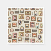 HARRY POTTER™ Chibi Picture Frame Muster Serviette (Vorderseite)