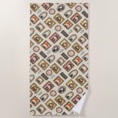 HARRY POTTER™ Chibi Picture Frame Muster Strandtuch (Vorderseite)