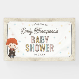 Harry Potter Chibi Ron Weasley Wizard Baby Shower Banner