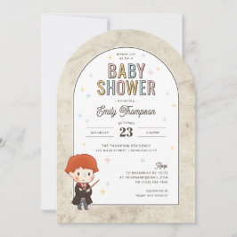 Harry Potter Chibi Ron Weasley Wizard Baby Shower Einladung