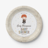 Harry Potter Chibi Ron Weasley Wizard Baby Shower Pappteller (Vorderseite)