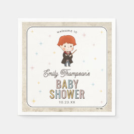 Harry Potter Chibi Ron Weasley Wizard Baby Shower Serviette