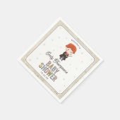 Harry Potter Chibi Ron Weasley Wizard Baby Shower Serviette (Ecke)