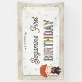 Harry Potter Chibi Ron Weasley Wizard Birthday Banner (Vertikal)