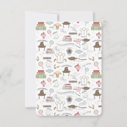 Harry Potter Chibi Ron Weasley Wizard Birthday Dankeskarte (Rückseite)