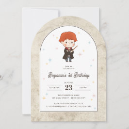 Harry Potter | Chibi Ron Weasley Wizard Birthday Einladung