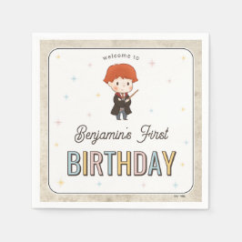 Harry Potter Chibi Ron Weasley Wizard Birthday Serviette