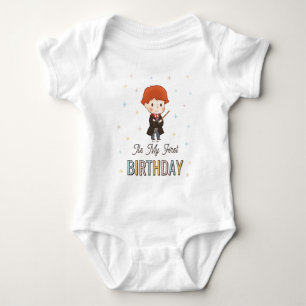 Harry Potter Chibi Ron Weasley Zauberer Geburtstag Baby Strampler