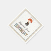 Harry Potter Chibi Ron Weasley Zauberer Geburtstag Serviette (Ecke)