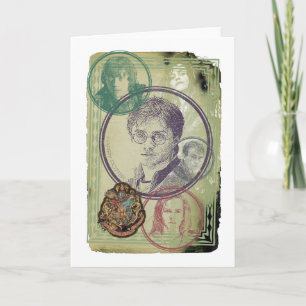 Harry Potter Collage 9 Karte