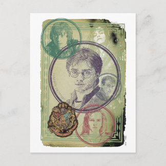 Harry Potter-Collage 9 Postkarte