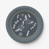 HARRY POTTER™ Cornish Pixies & Christmas Cracker Pappteller (Vorderseite)