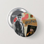 Harry Potter damals und heute Button (Vorne & Hinten)