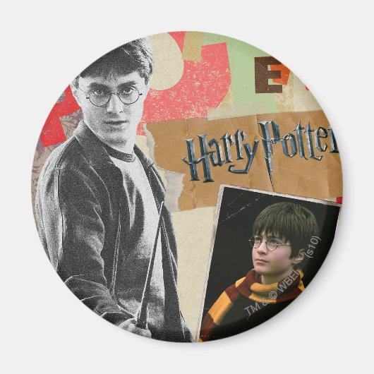 Harry Potter damals und heute Magnet (Vorne)