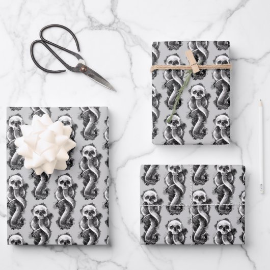 Harry Potter | Dark Mark Watercolor 2 Geschenkpapier Set (Vorderseite)