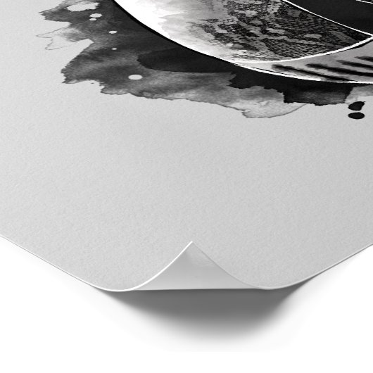 Harry Potter | Dark Mark Watercolor Poster (Ecke)