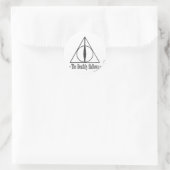 Harry Potter | Das Emblem der Heiligen Hallows Runder Aufkleber (Tasche)