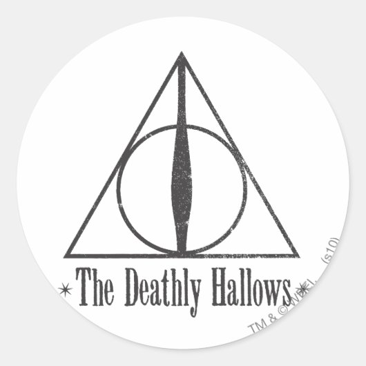 Harry Potter | Das Emblem der Heiligen Hallows Runder Aufkleber (Vorderseite)